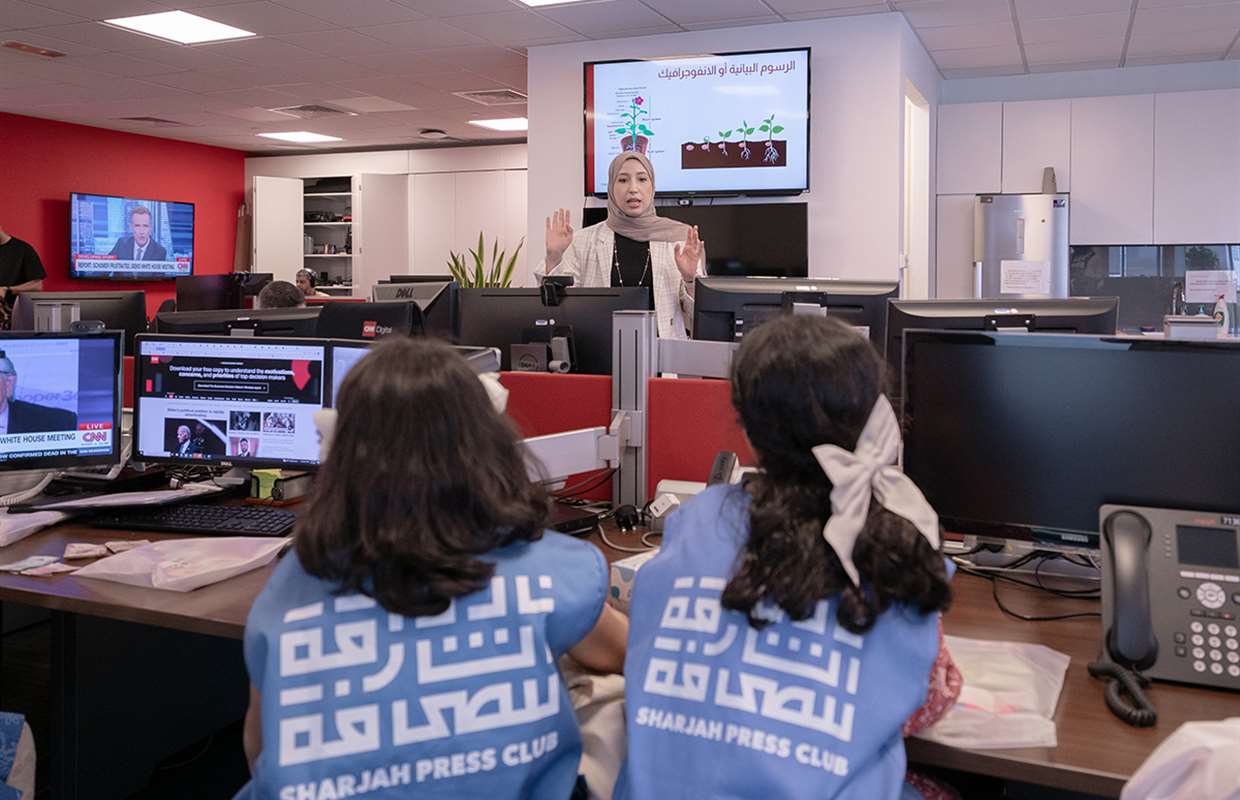 SHARJAH PRESS CLUB ORGANISES FIELD TRIPS TO CNN ARABIC, ARABIAN RADIO NETWORK FOR ITHMAAR PROGRAM TRAINEES