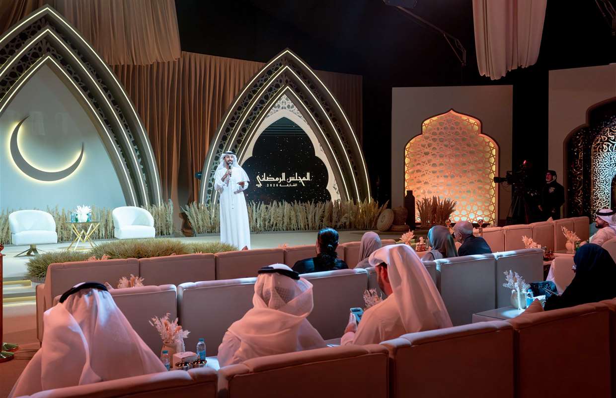سلطان بن أحمد القاسمي يشهد انطلاق فعاليات المجلس الرمضاني في نسخته الـ 15